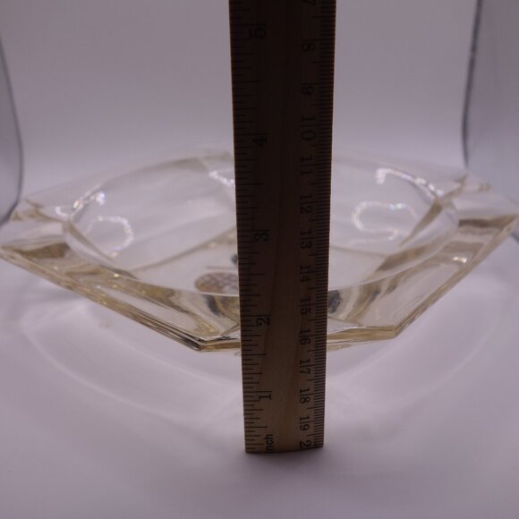 19th Hole Golf Bag Golf Ball Square Glass Cigar Ash Tray - Picture 11 of 11